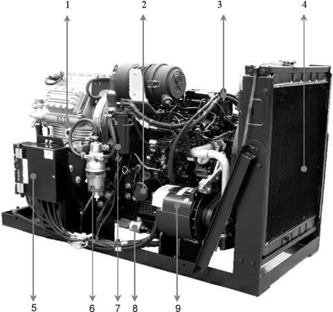 main accessories of dd sub engine bus air conditioner
