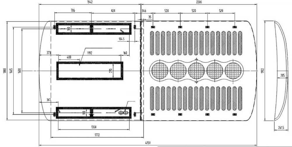 Bus air conditioning design drawing