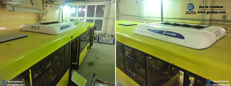 installation of guchen bus ac