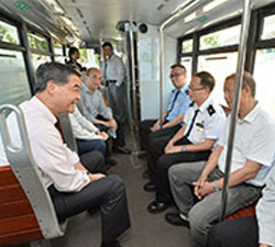 Guchen Electric Bus Air Conditioning Mounted on HK Trams