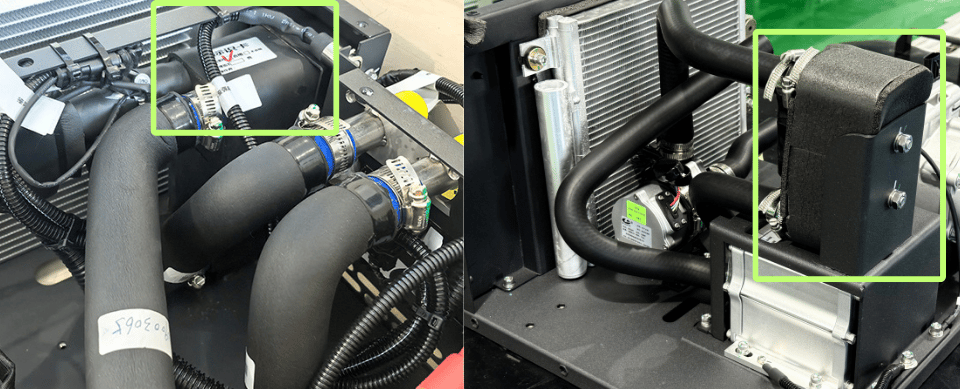 Guchen battery chiller applied in 8kW and 5kW EV thermal management systems