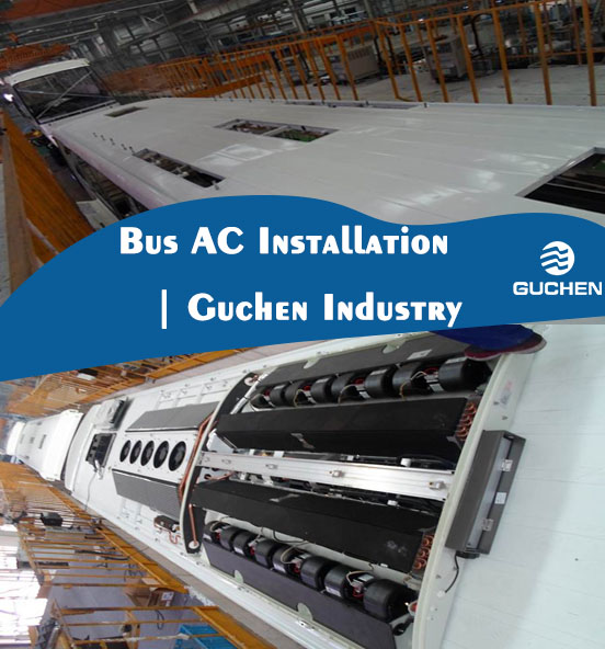 bus ac installation on a bus