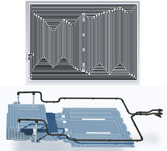 Battery liquid cooling plates selection