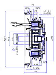 BZR 2A2B 235*210 Kupplungszeichnung