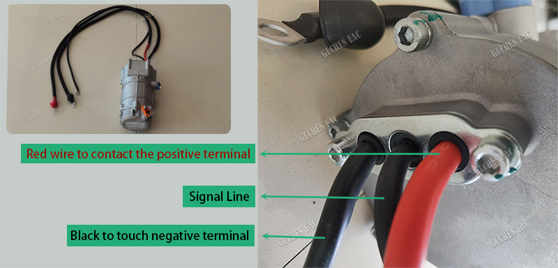 wire in of 12v air conditioning compressor