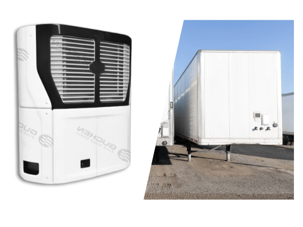 guchen reefer trailer frozen meat
